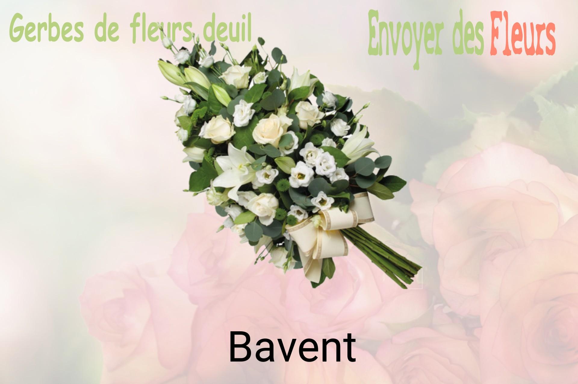 Gerbe de fleurs de deuil livrée à Bavent